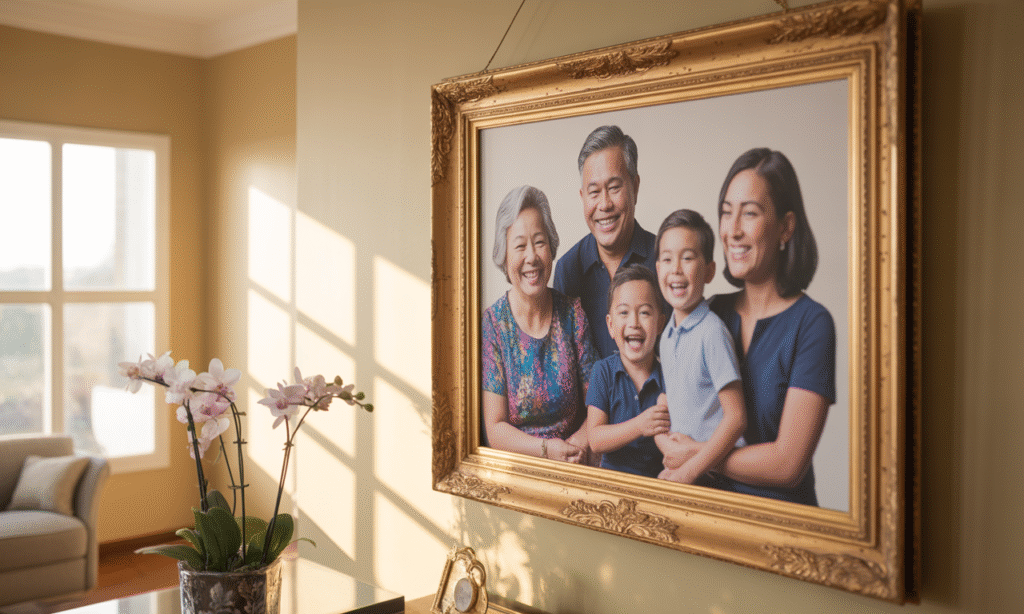 Multi-generational family portrait showing the legacy of enduring marriages
