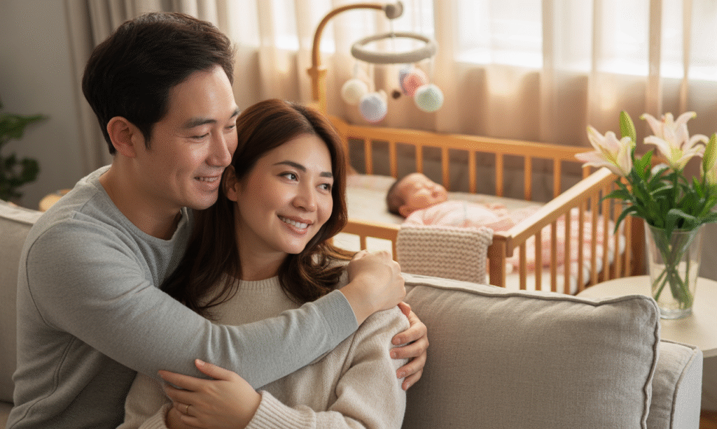 New parents nurturing their marriage while navigating a new season of life