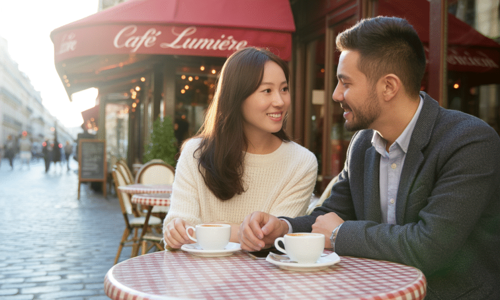 Spouses having a heart-to-heart conversation about family expectations at home
