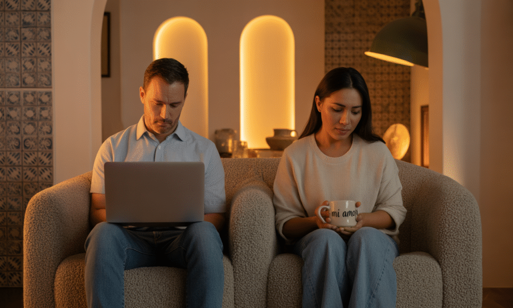 Overloaded family task list, showing how daily life can overshadow emotional connection 