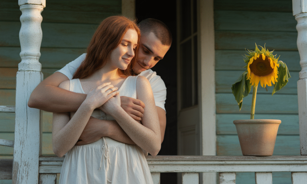 Couple hugging after an argument, representing reconciliation and the power of forgiveness in marriage