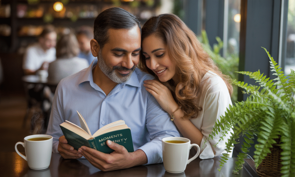 Married couple cuddled together reading, illustrating the comfort and closeness that come from emotional loyalty