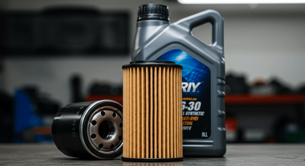 Clean oil filter symbolizing renewal and fresh energy in a marriage