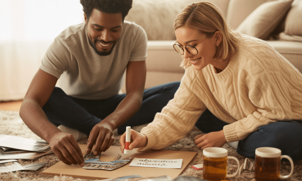 Married couple creating an environment that supports future goals.