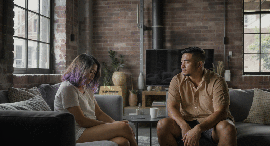 Emotional disconnect and criticism in marriage stemming from inner pain