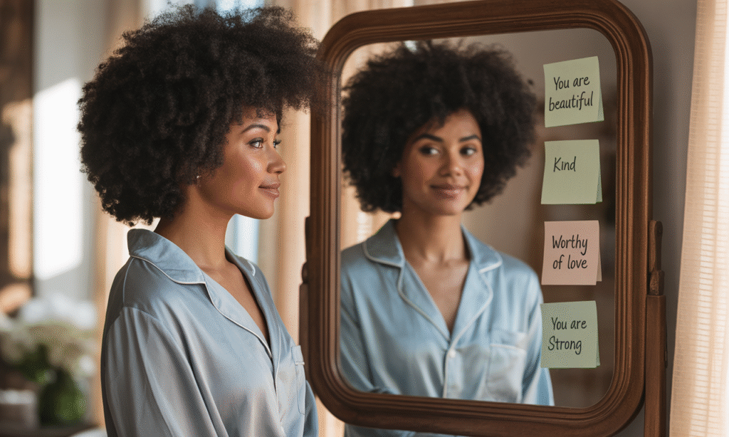 Speaking daily affirmations based on God’s truth to rebuild identity