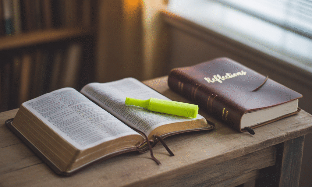 Daily scripture reading and meditation for emotional strength in tough seasons
