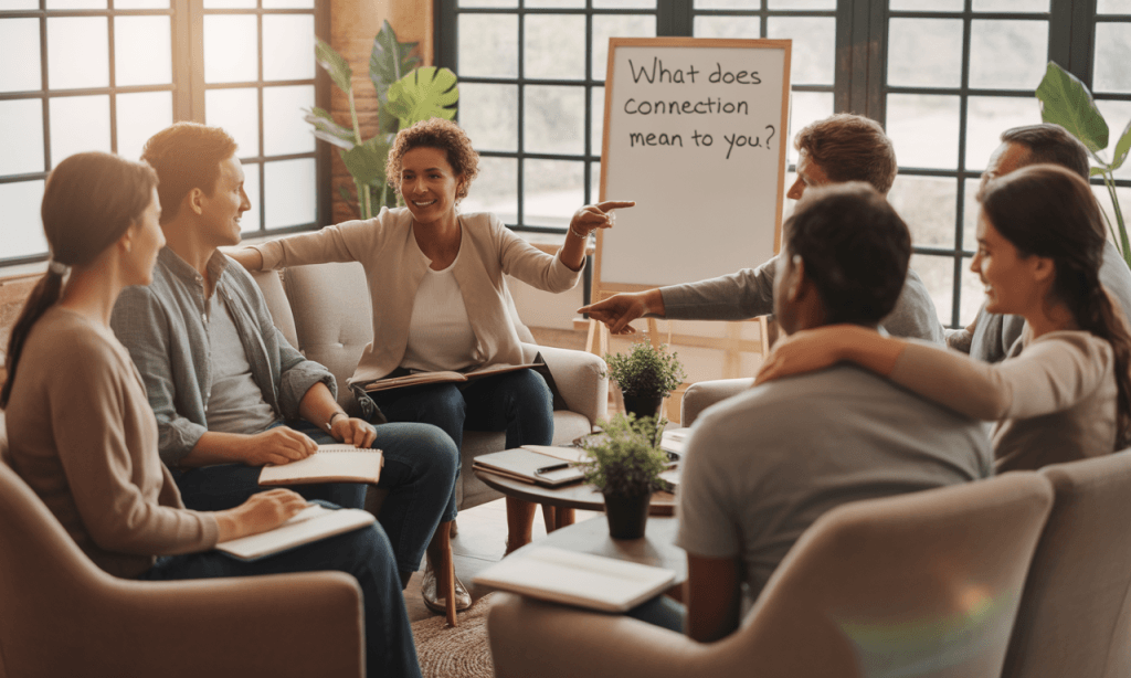 Couples building a positive marriage environment through community.
