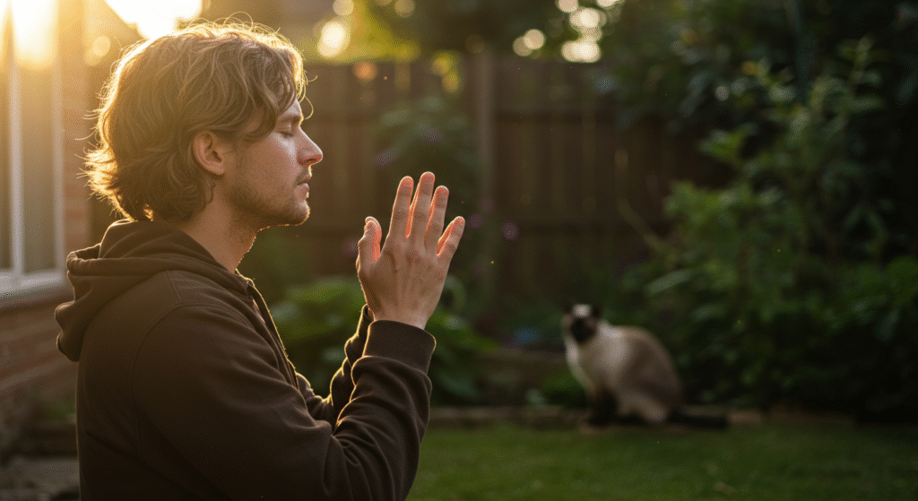 Seeking spiritual strength and identity through prayer during marital trials