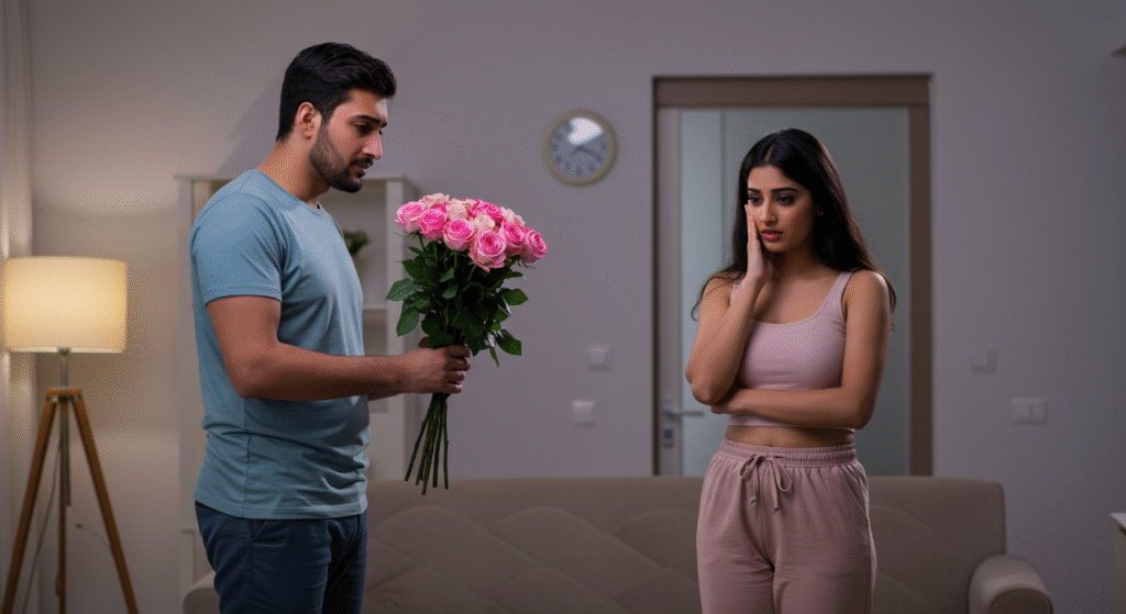 Emotional letdown following high expectations of romantic perfection