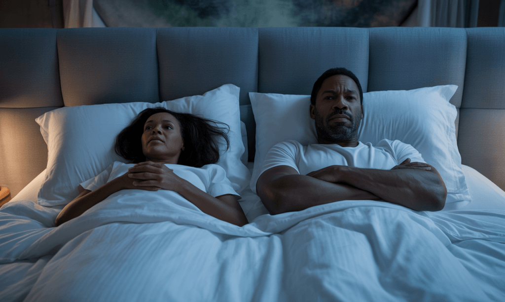 Emotional distance in marriage resulting from drifting due to an unhealthy environment.