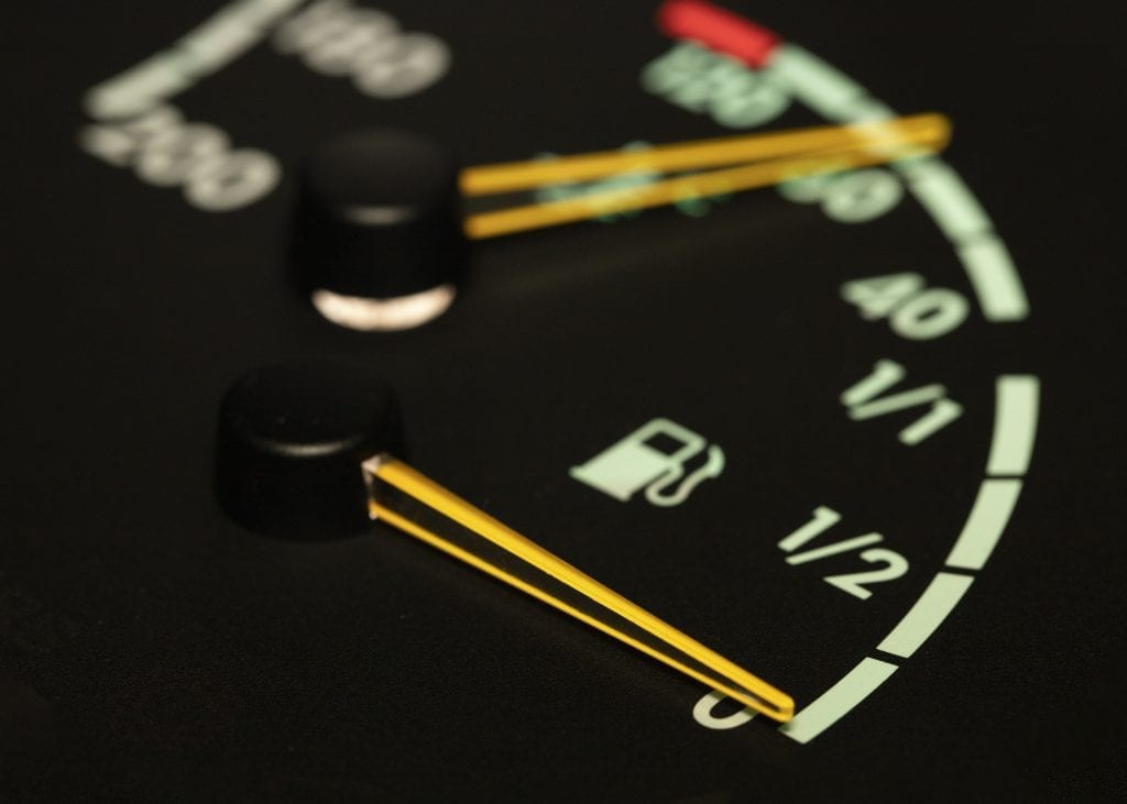 Full gas tank, representing a well-fueled, emotionally rich marriage