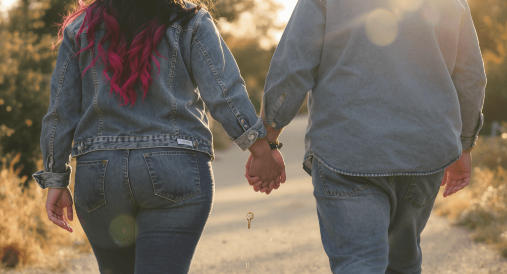 Letting go of the past to walk forward in marriage together.