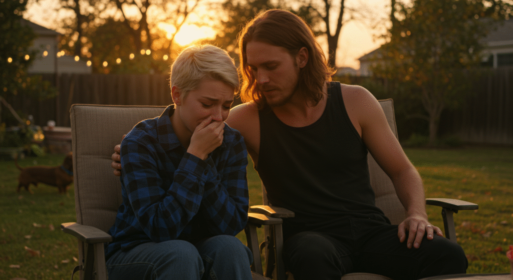  Compassion and emotional support shown during vulnerable moments in marriag