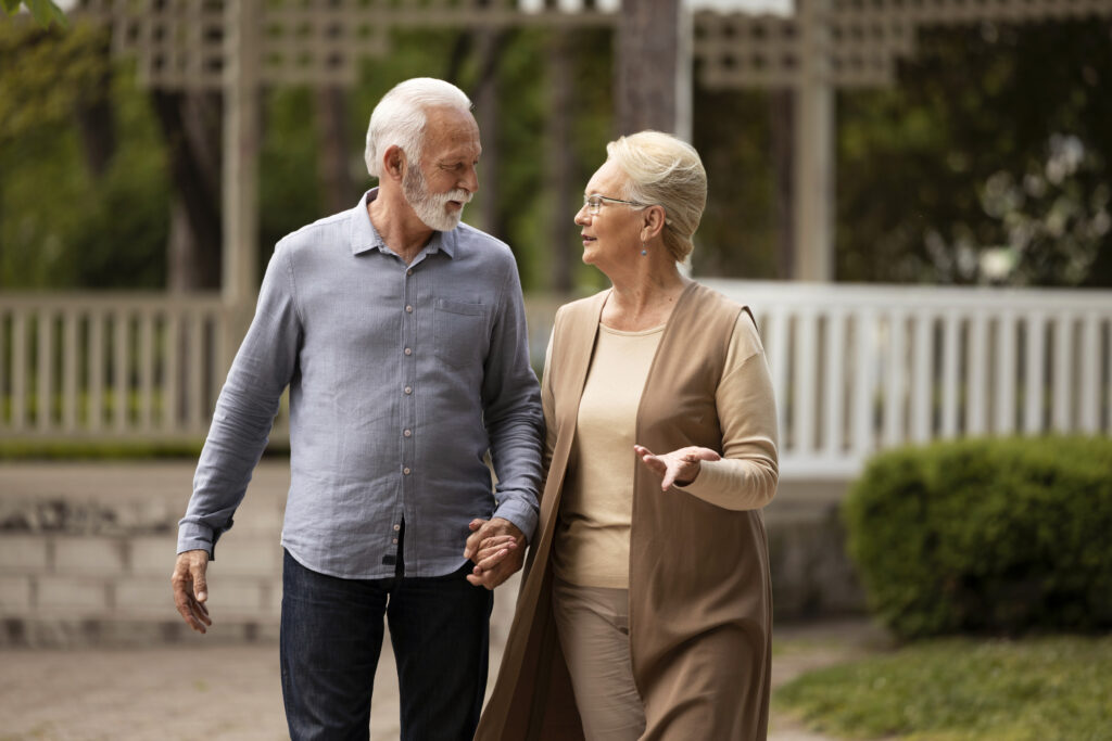 Mature love that has grown through decades of shared experience and commitment
