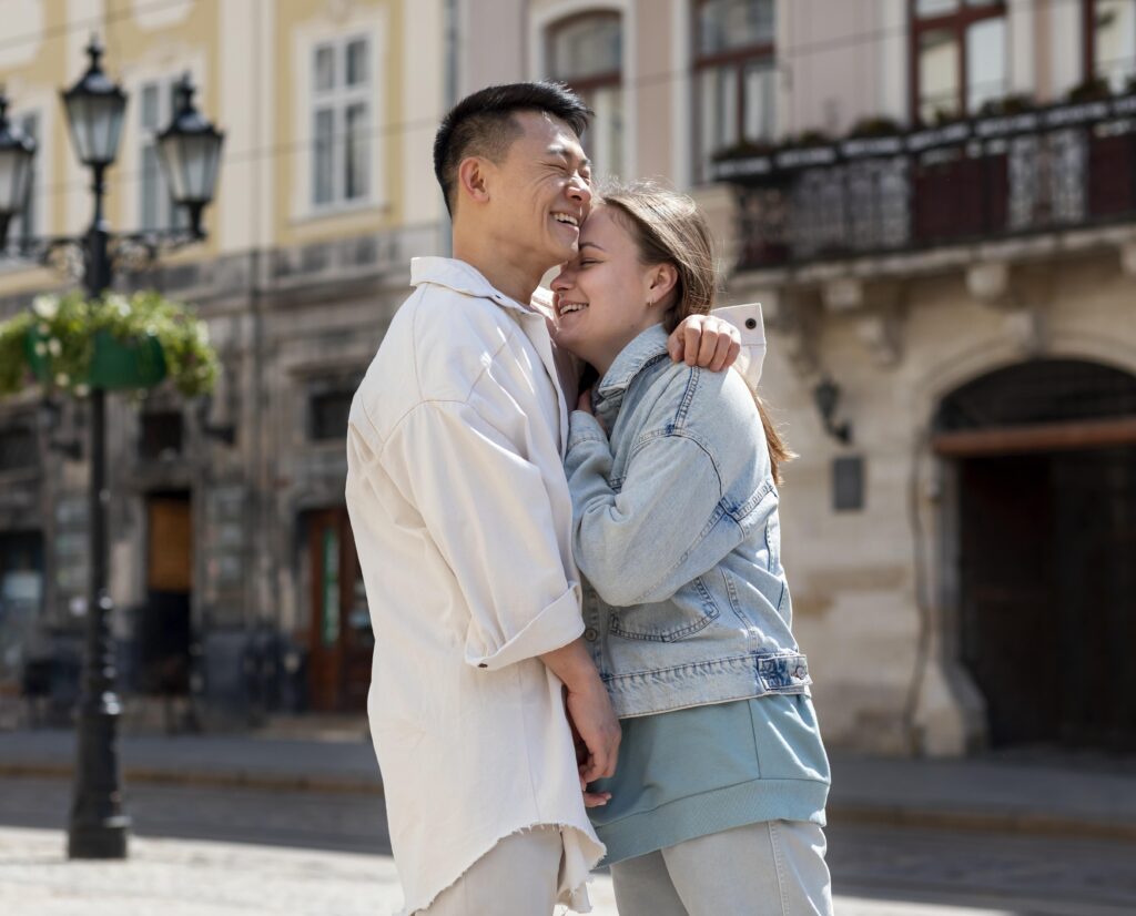 Healing moment between spouses after emotional distance