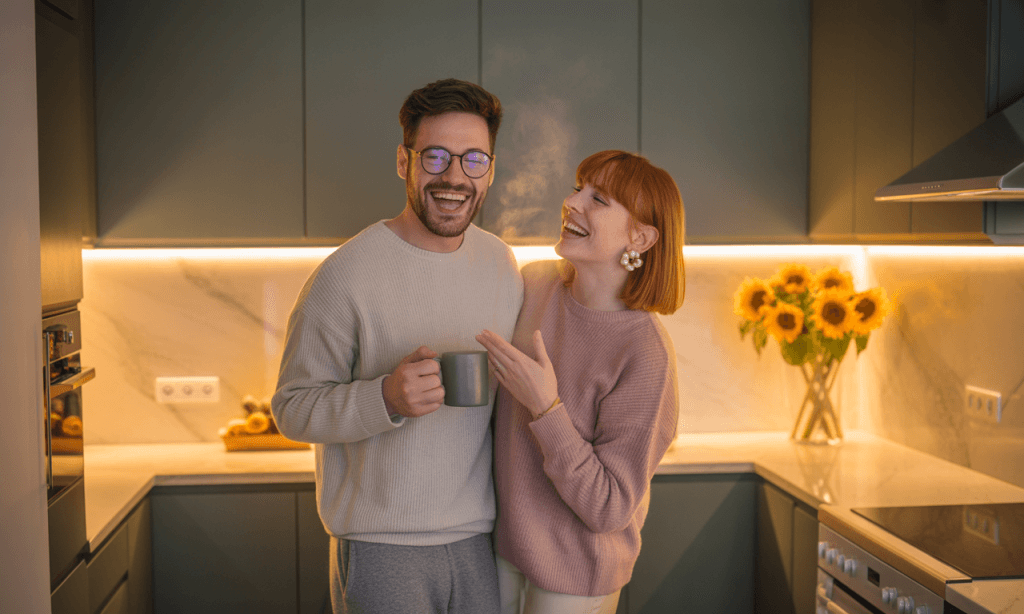 Using humor and affection to reset the mood in marriage.