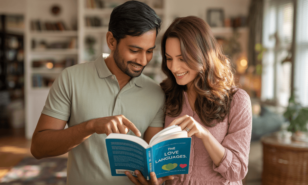 Spouses learning each other’s language of love through shared discovery and intention.