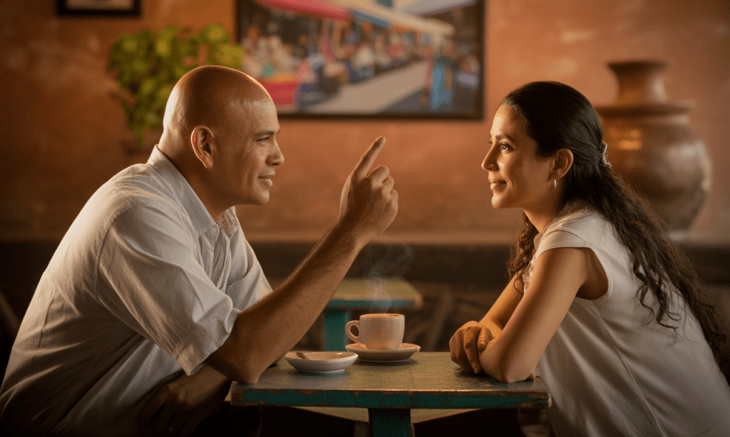 Married couple deepening their connection through open communication.