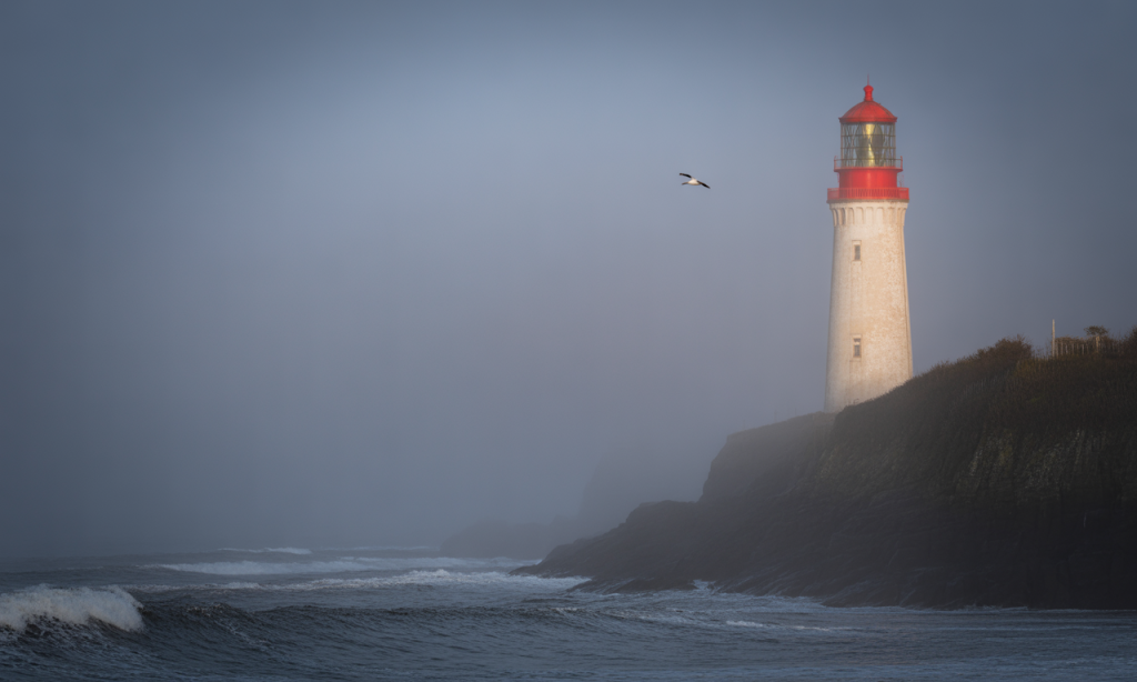 Lighthouse symbolizing stability and guidance in long-term marriage