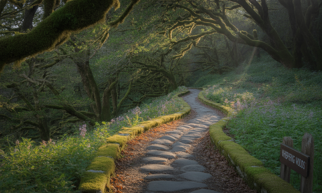 Winding path symbolizing the imperfect but forward-moving journey of personal growth in marriage