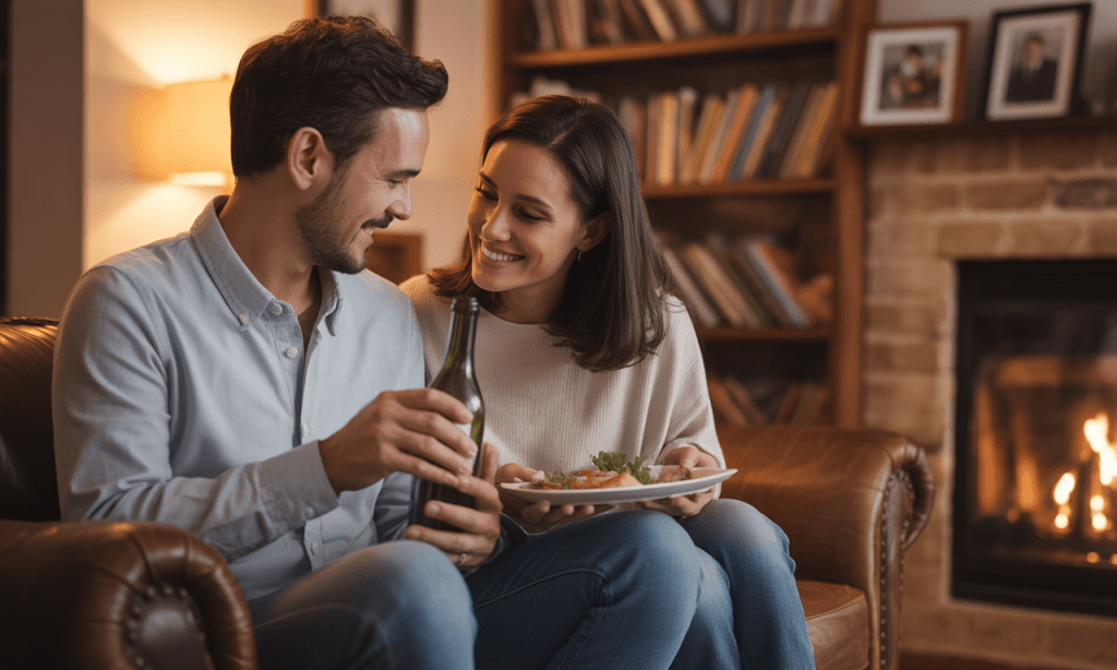 Couple rebuilding connection with a simple weekly intentional night.