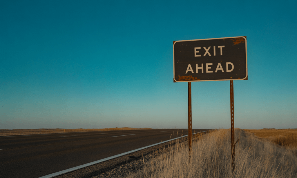 Symbolic reminder that couples can choose to exit conflict cycles before damage compounds.