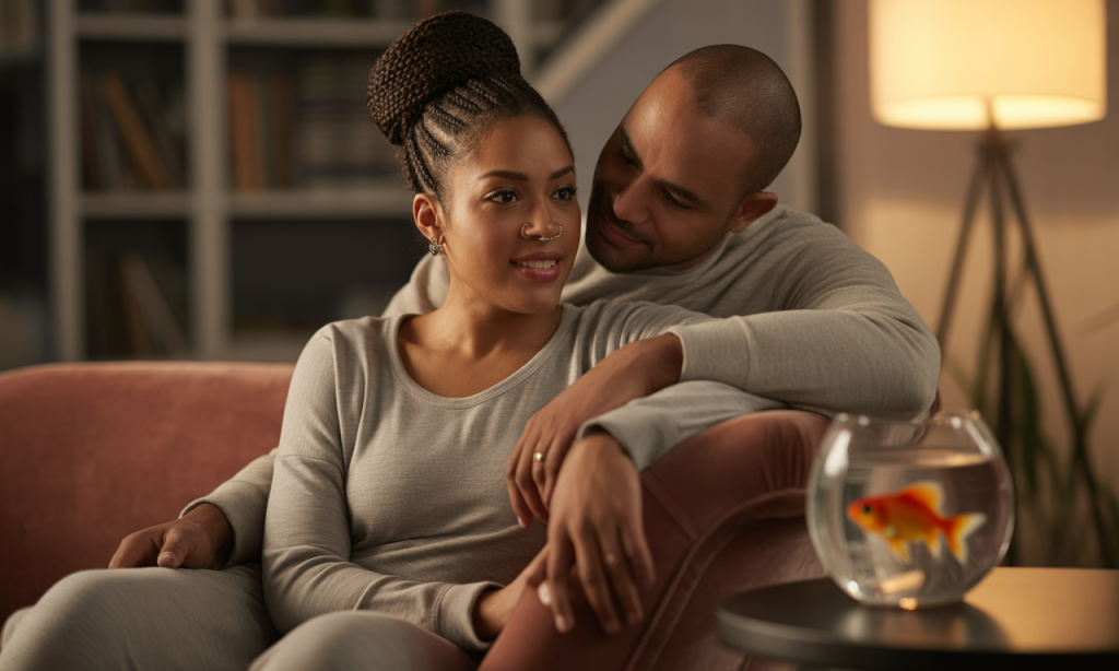 Spouse actively listening with care and empathy, creating space for healing