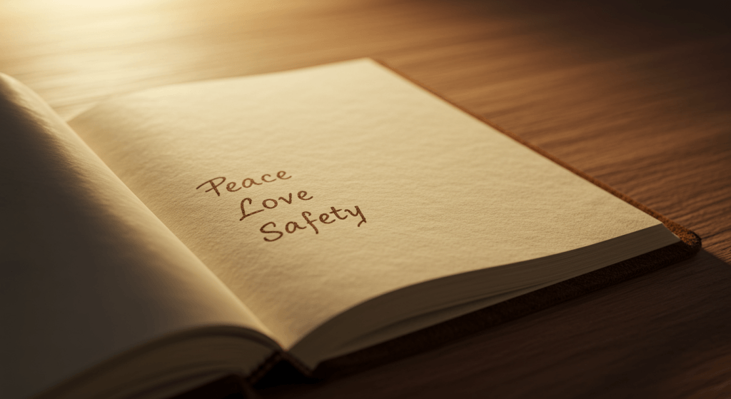 Marriage journal focused on aligning goals with daily behavior.
