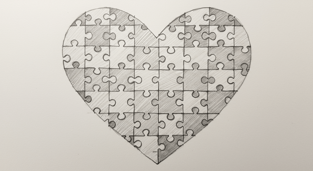 Visual representation of understanding the fuller context of a spouse’s behavior through curiosity.