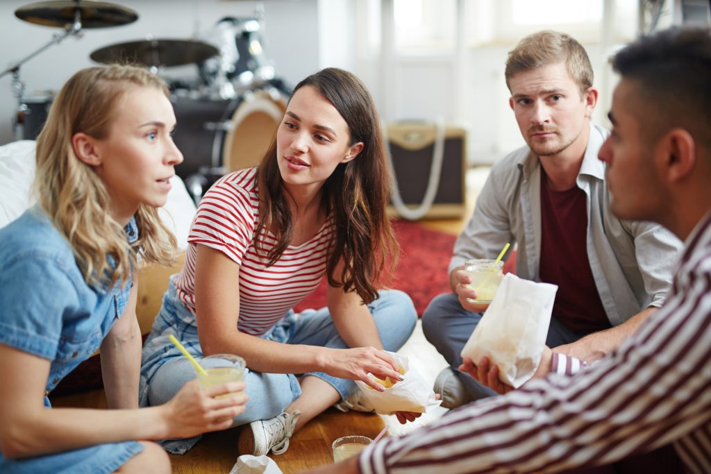 Social circle open to growth and respect through honest but honoring conversations about love.