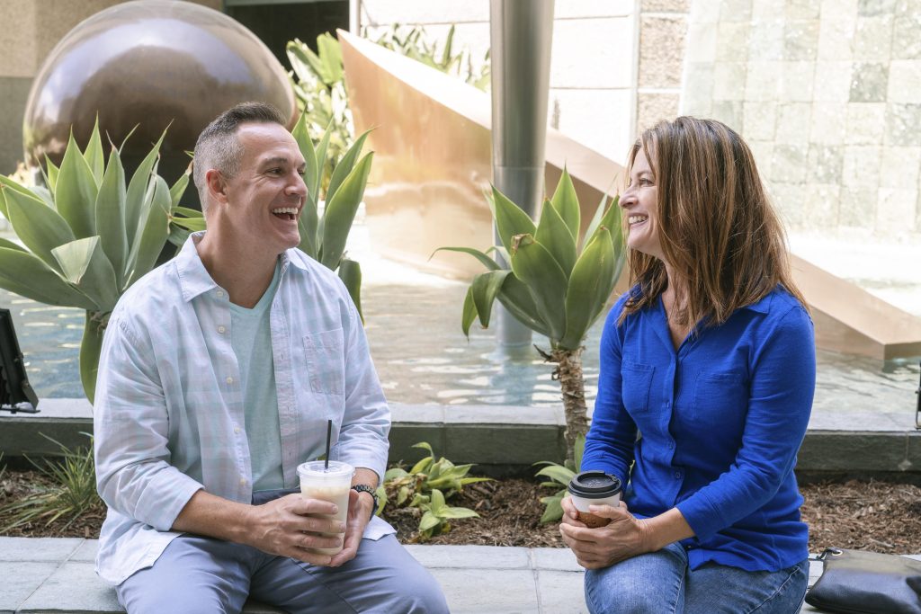 Spouse listening during a difficult conversation, embracing growth in marriage