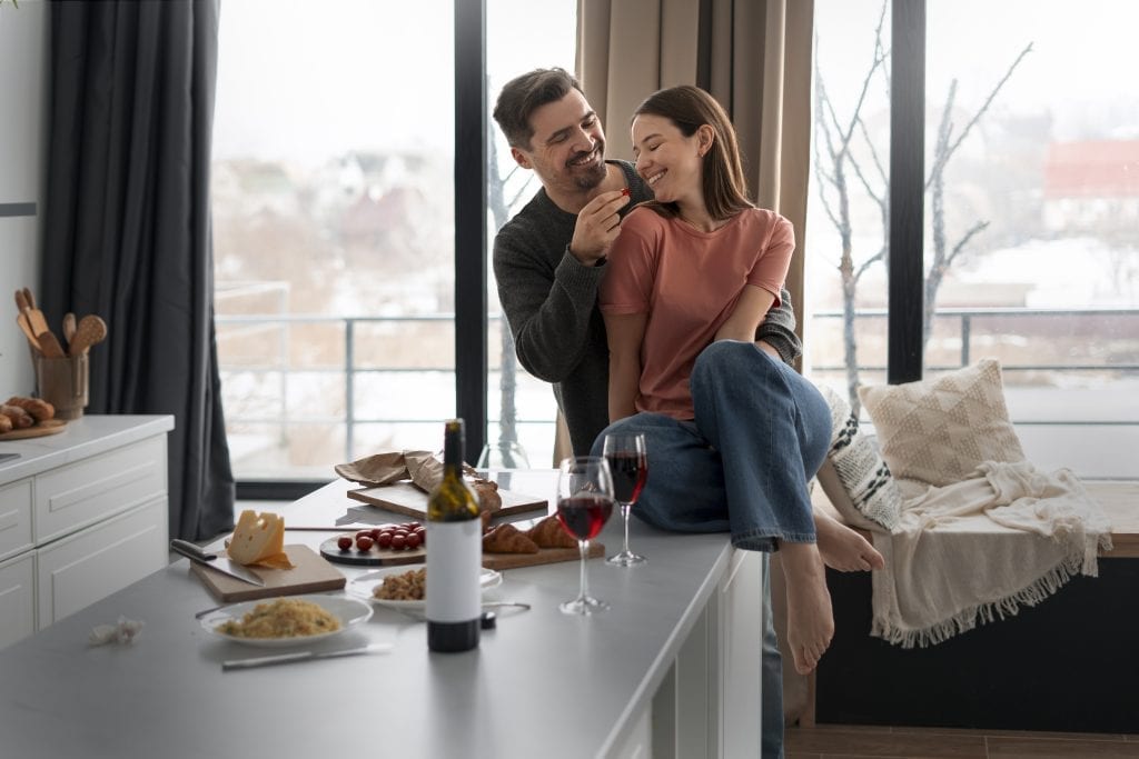 Married couple enjoying regular quality time to stay connected and avoid unnecessary fights.