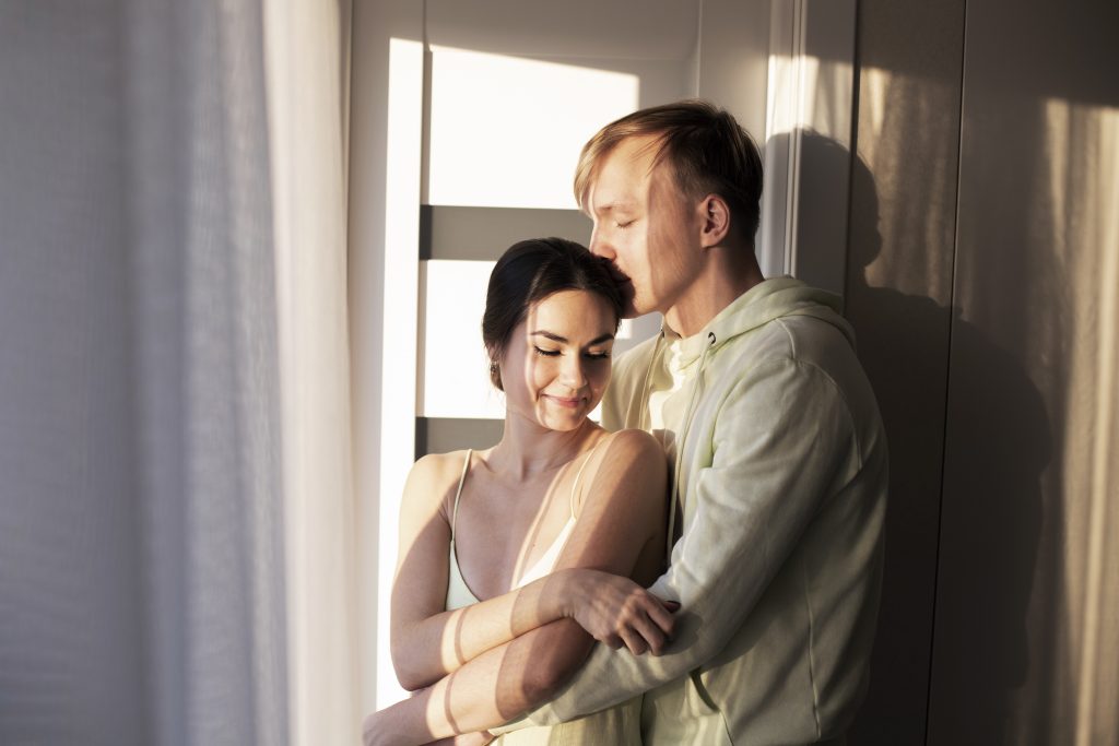 Married couple enjoying a quiet moment, symbolizing consistency in the relationship.