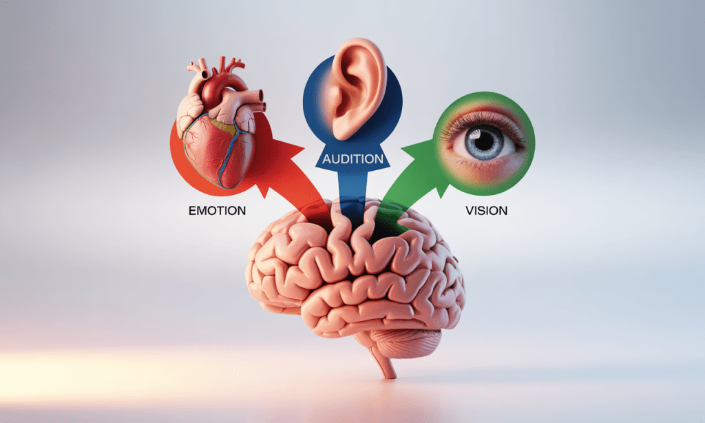 Infographic showing how attention and curiosity reshape emotional responses in marriage.
