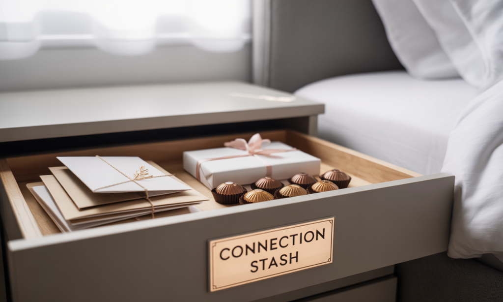 Prepared gift drawer creating slack for on-time celebrations.