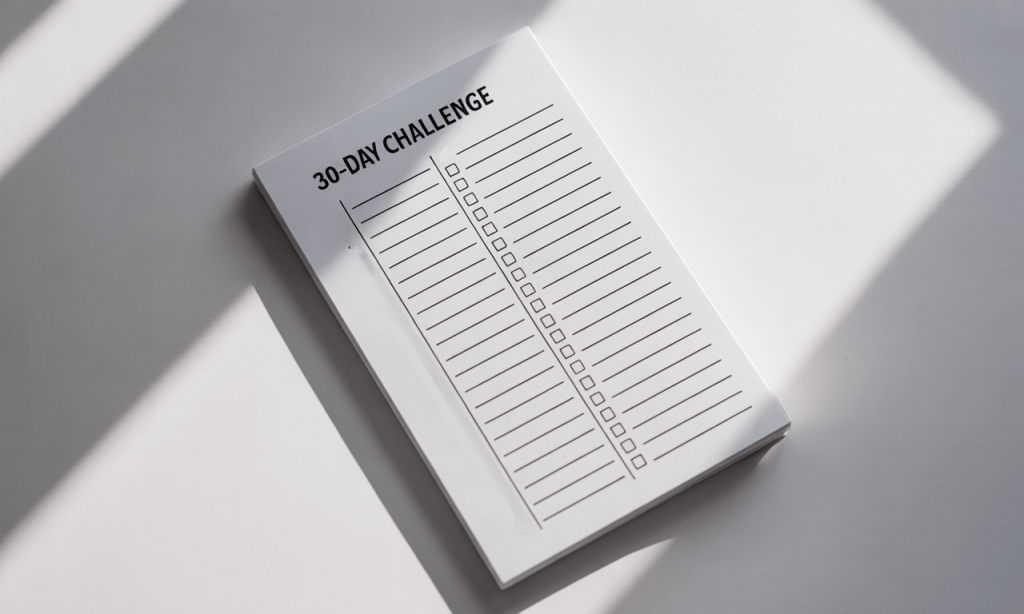 30-day challenge checklist-practical steps to end avoidance patterns.