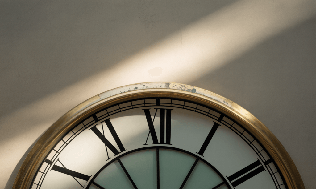 Clock face without hands, representing the myth that there’s a “perfect time” to grow in marriage.