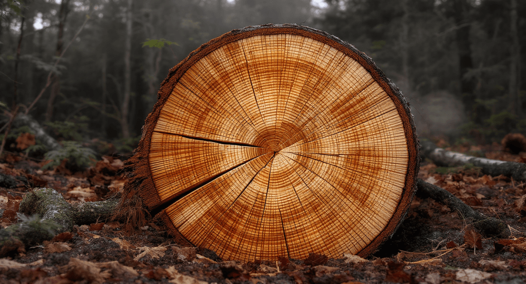 Detailed view of tree rings, each one representing another year of commitment and growth in a long marriage