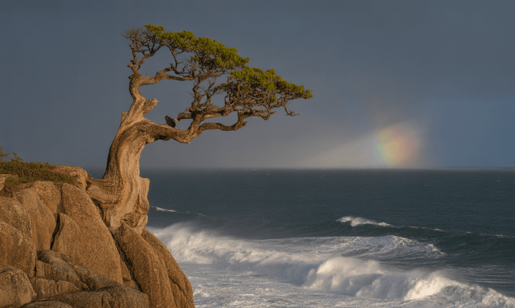 Tree clinging to rocky terrain, symbolizing the resilience of a long-term marriage built through adversity