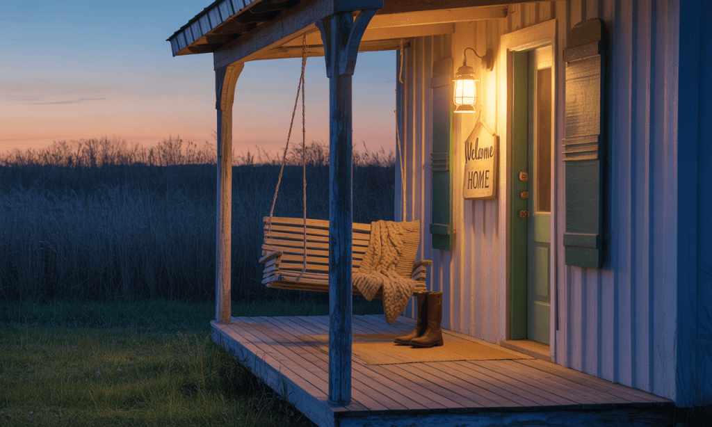 Porch light symbolizing honest feedback that feels safe and steady