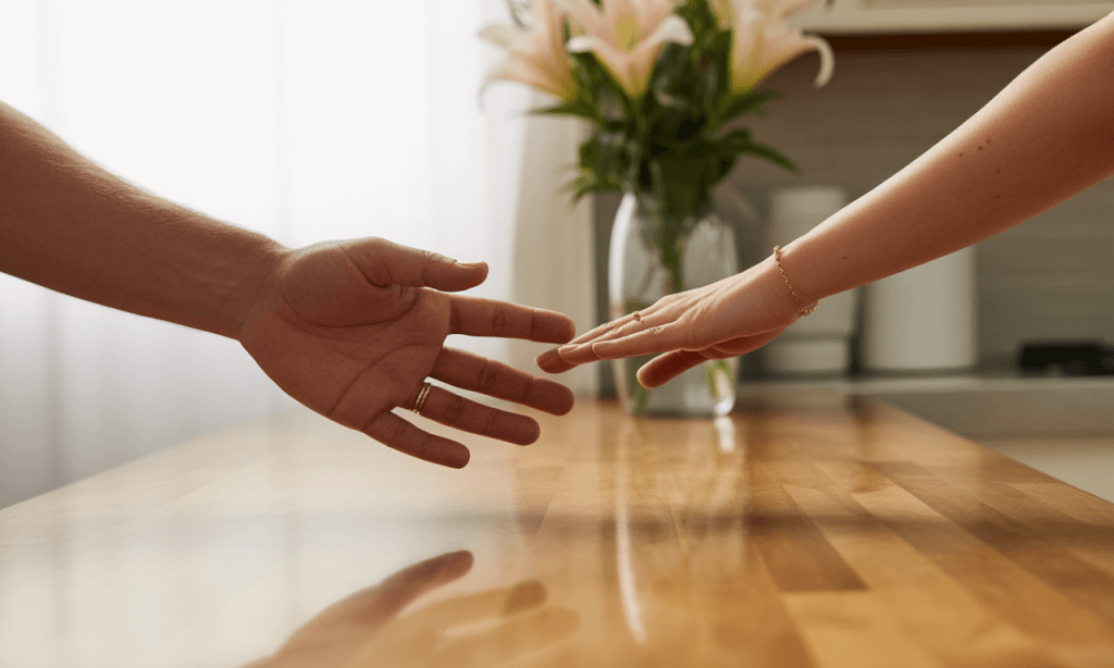 Clear safety signals that let partners pace conversations and reduce overwhelm.