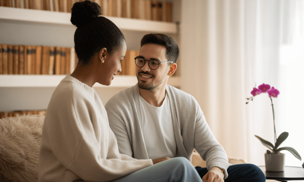 Respect in the heat of the moment: calm posture during a hard conversation.