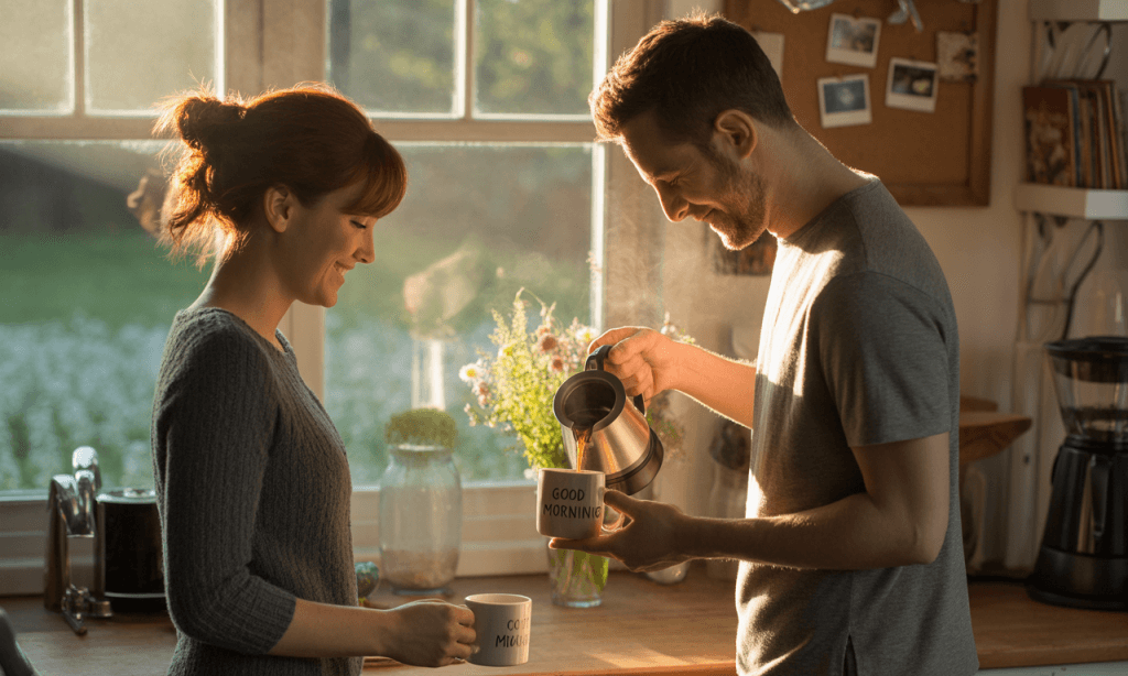 Starting fresh without starting over-couple rebuilding daily connection in a familiar home kitchen