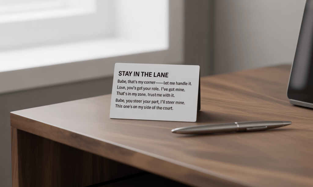 Pocket-size conversation prompts that align talk with the meaning you made. 