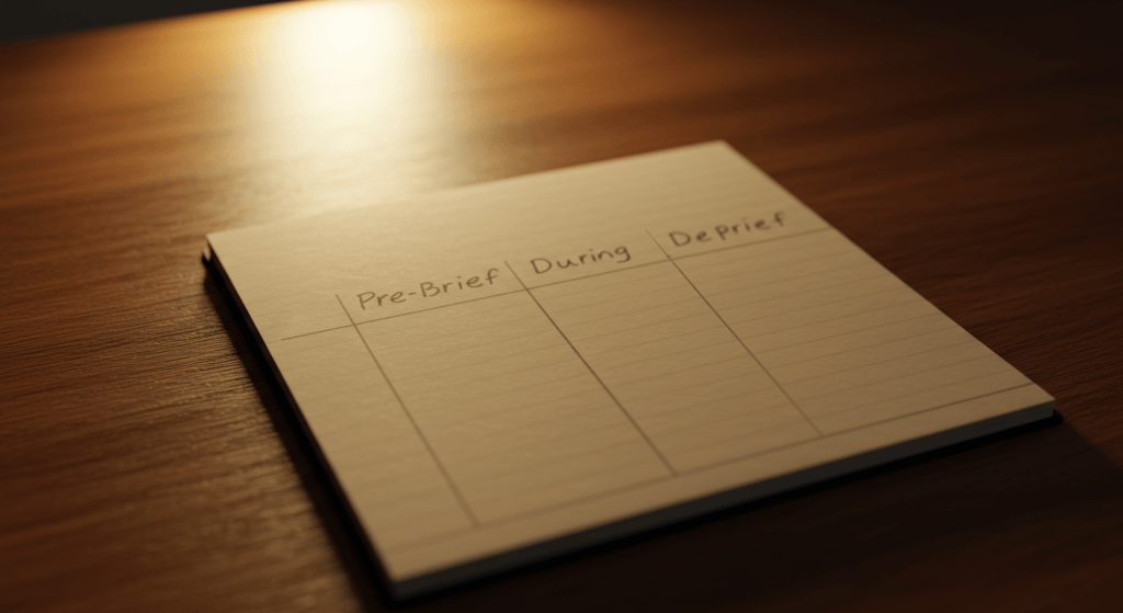 Small, controlled test plan that converts friction into data for story updates.