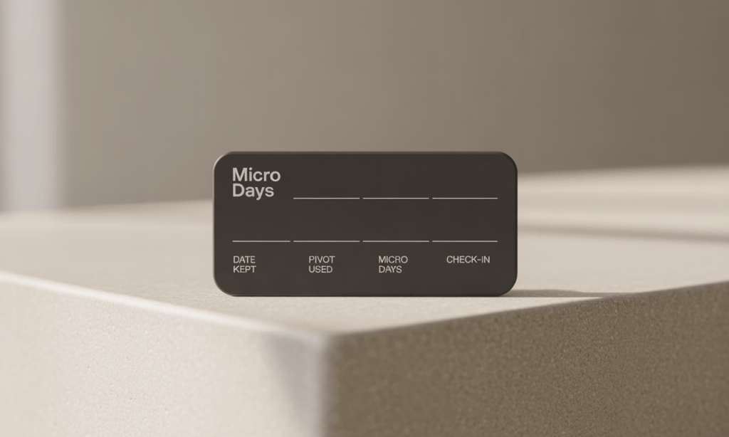 A month of consistency-simple boxes that show promises kept.