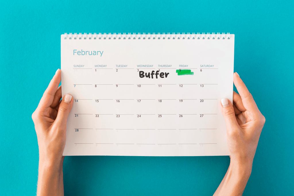 Scheduled white space that absorbs stress and keeps connection safe.