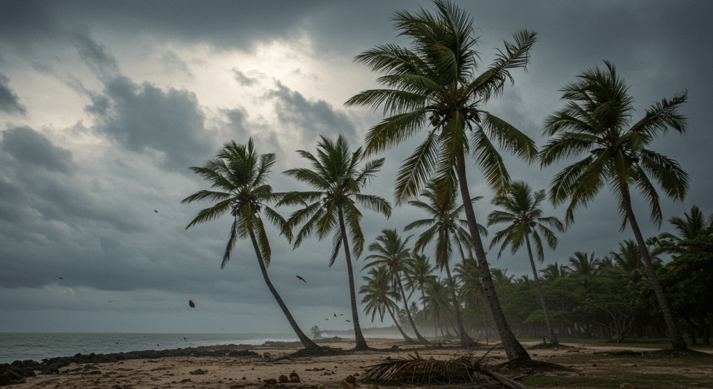 Large tree in a windstorm, symbolizing a marriage strengthened-not destroyed-by emotional turbulence
