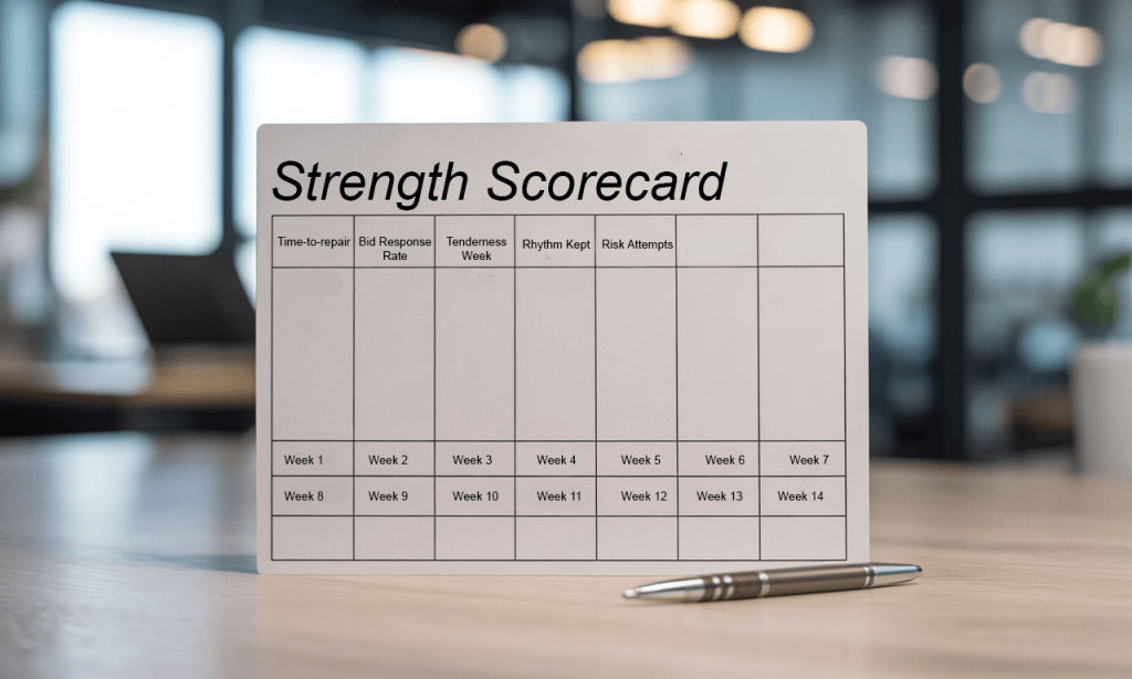 Lightweight tracker that celebrates effort, rhythm, and quick repair.